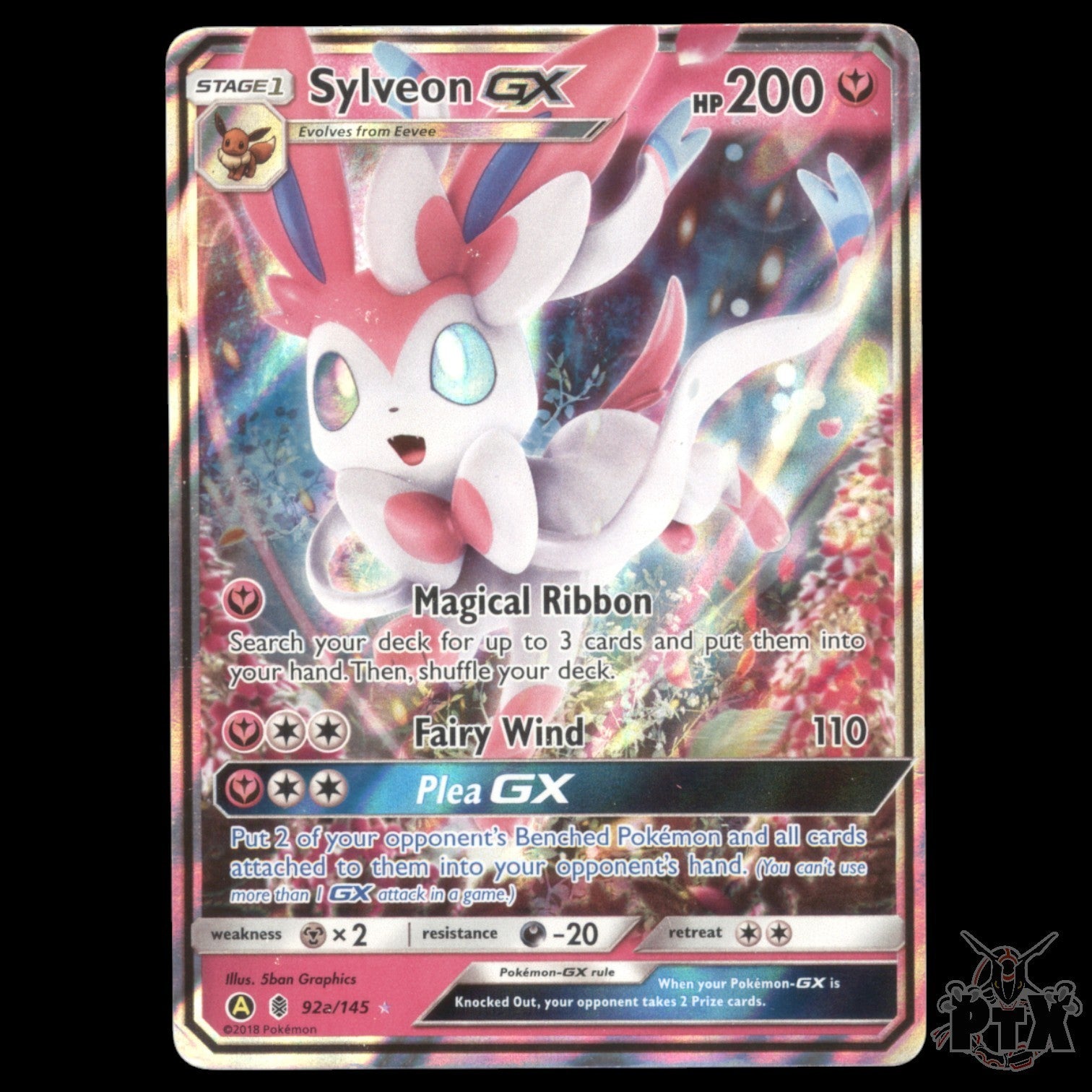 Sylveon GX #92a/145 Sun & Moon Promo HP/Heavily Played Pokemon 2018
