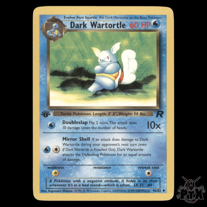 Dark Wartortle 1st Edition #46/82 Team Rocket NM/Near Mint Pokemon 2000