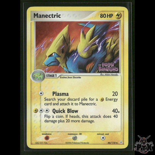Manectric Reverse Holo 46/110 Holon Phantoms LP Pokemon