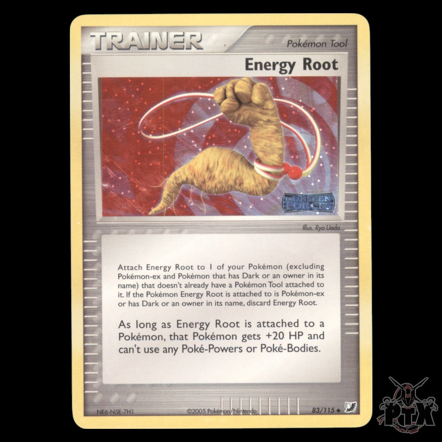 Energy Root #83/115 EX  Unseen Forces NM/Near Mint Pokemon 2005
