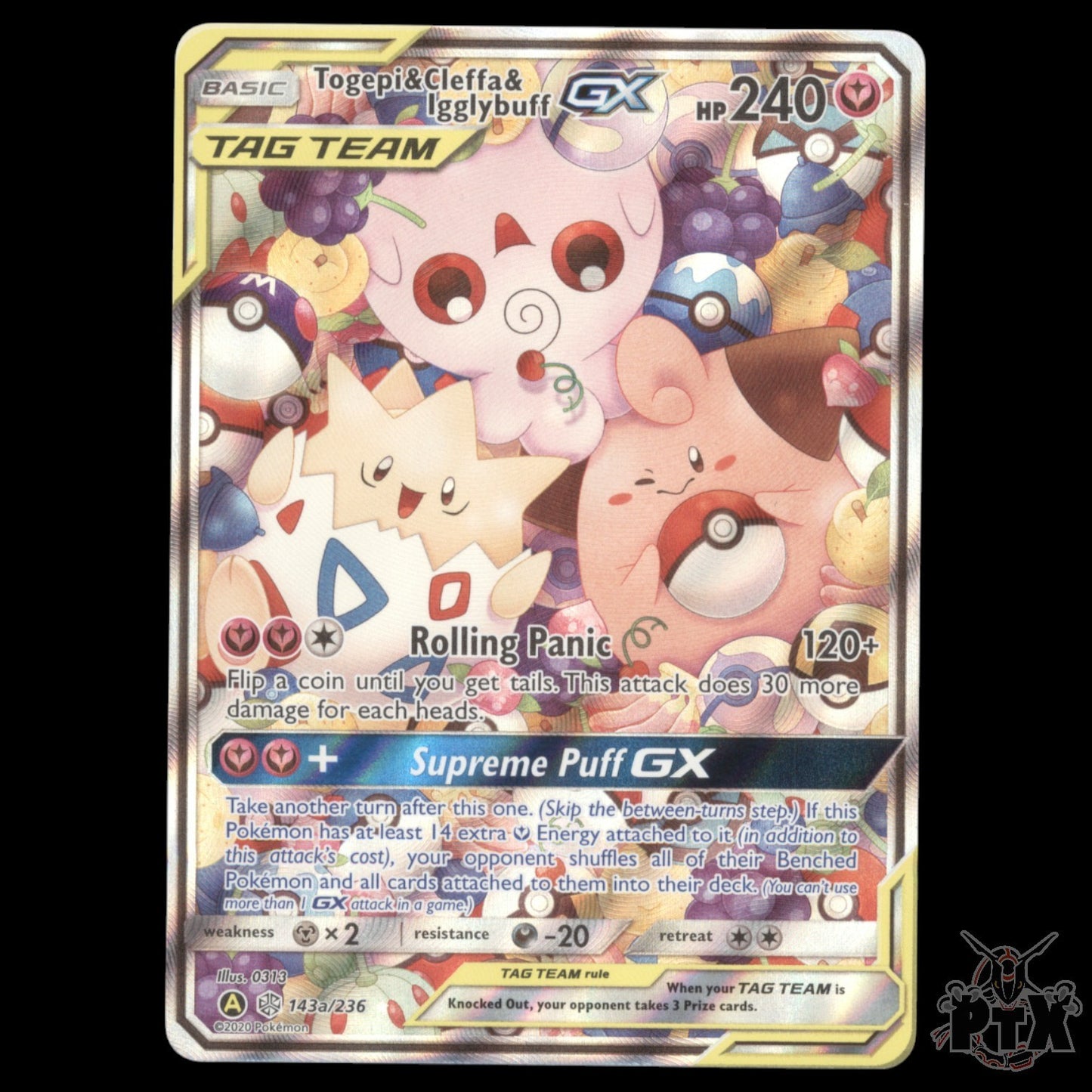 Togepi & Cleffa & Igglybuff GX #143a/236 Sun & Moon Promo NM/Near Mint 2020