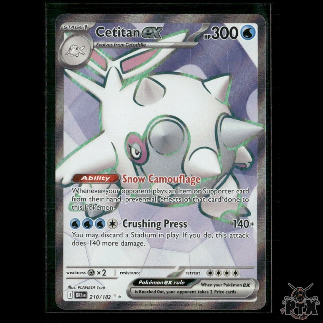 Cetitan ex 210/182 SV10: Destined Rivals NM Pokemon