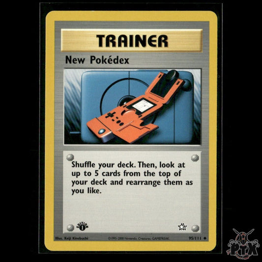 New Pokedex 95/111 1st Edition Neo Genesis LP Pokemon