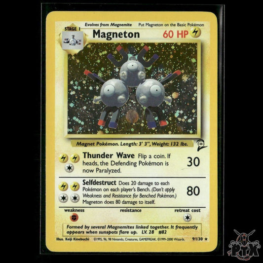 Magneton Holo 9/130 Base Set 2 LP Pokemon