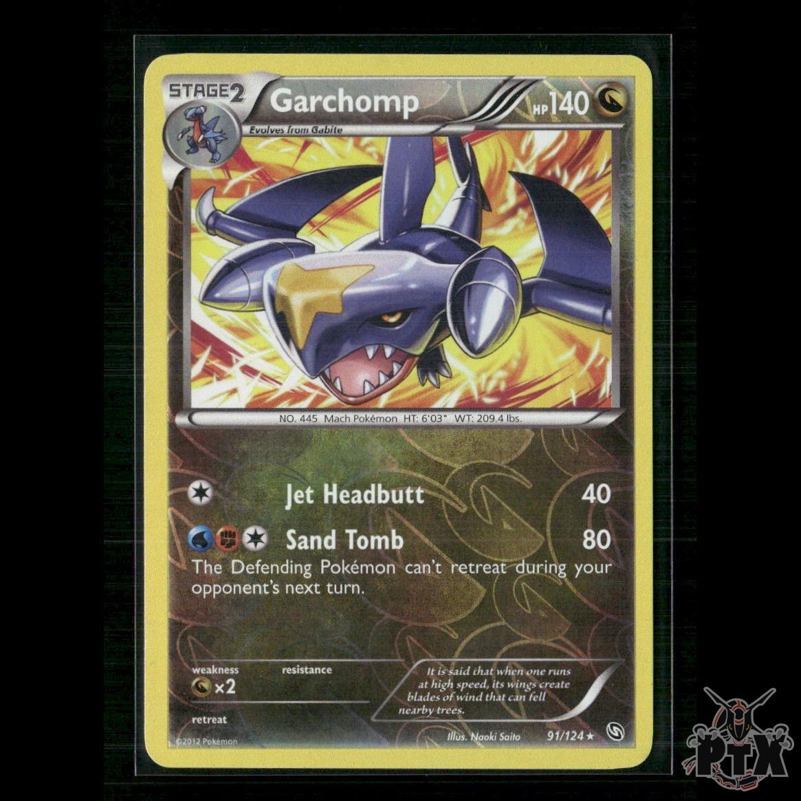 Garchomp 91/124 Dragons Exalted LP Pokemon
