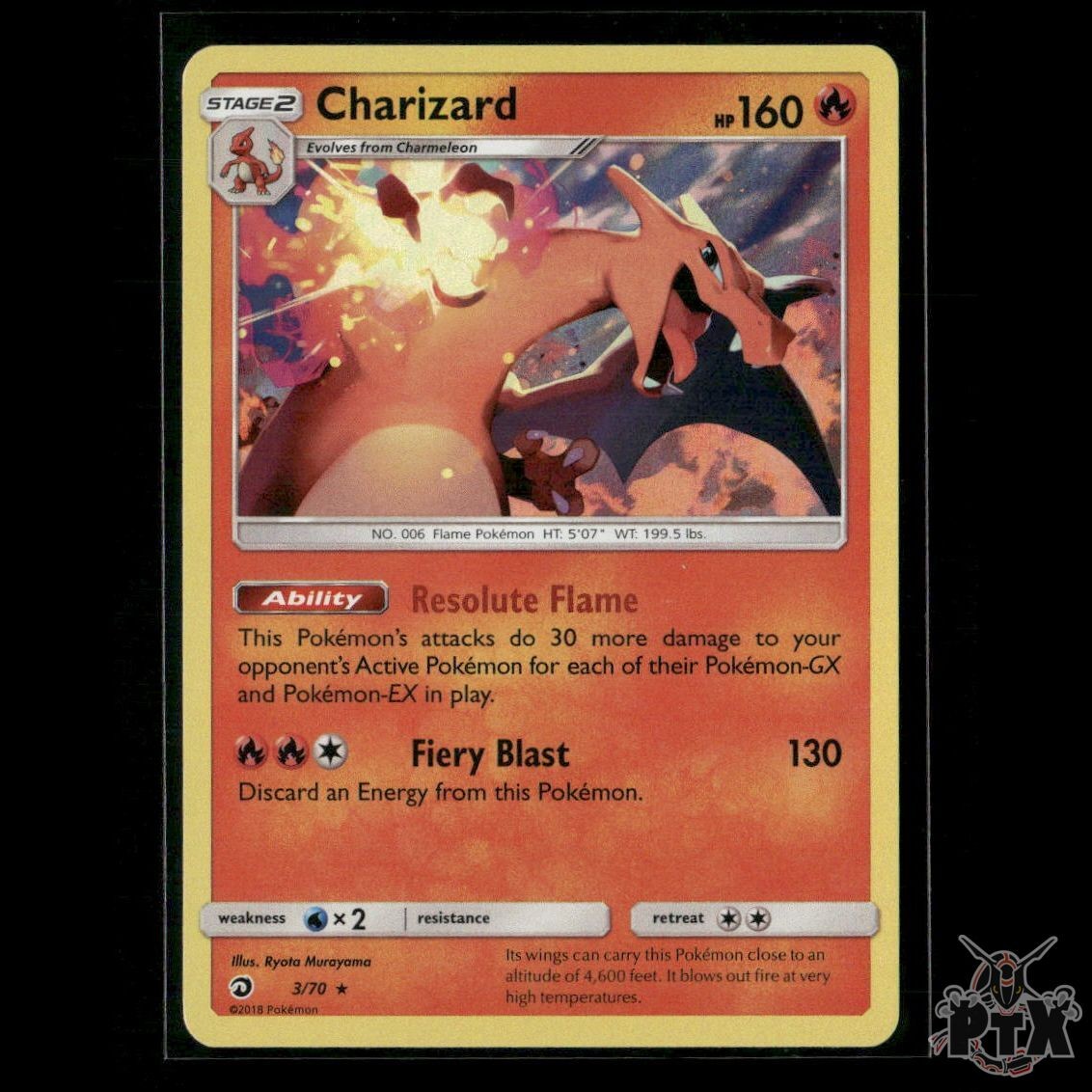 Charizard Holo 3/70 Dragon Majesty NM Pokemon