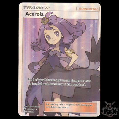 Acerola #142/147 Burning Shadows MP/Moderatly Played Pokemon 2017