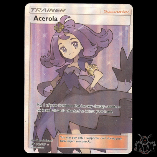 Acerola #142/147 Burning Shadows MP/Moderatly Played Pokemon 2017