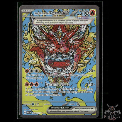 Hearthflame Mask Ogerpon ex 148/131 SV: Prismatic Evolutions NM Pokemon