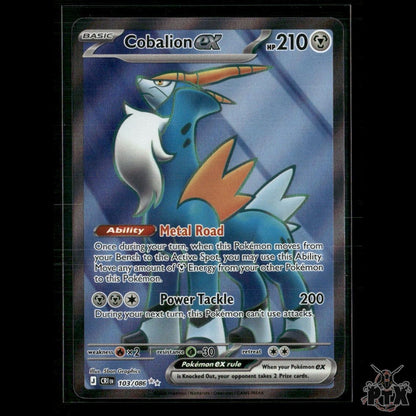Cobalion ex 103/086 ME04: Chaos Rising NM Pokemon