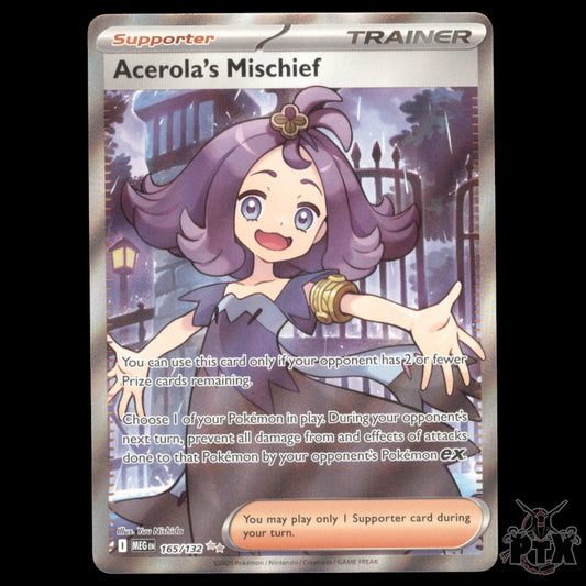 Acerola's Mischief #165/132 Mega Evolution NM/Near Mint Pokemon 2025