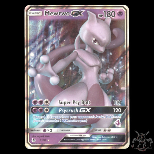 Mewtwo gx Stamped #31/68 Battle Academy Promo LP/Lightly Played Pokemon 2019