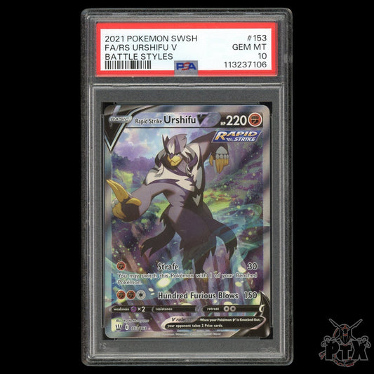 Rapid Strike Urshifu V #153/163 PSA 10 Battle Styles Pokemon 2021