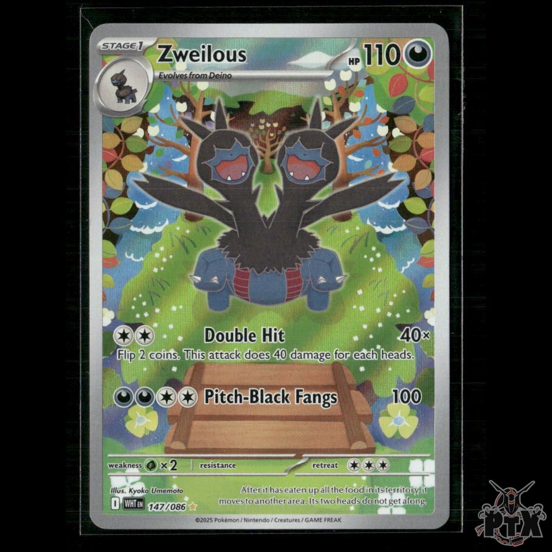 Zweilous 147/086 SV: White Flare NM Pokemon