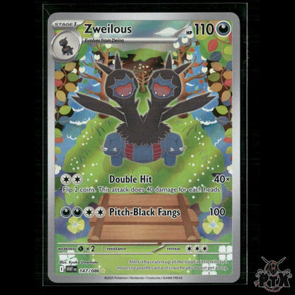 Zweilous 147/086 SV: White Flare NM Pokemon