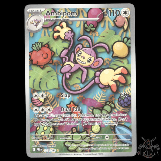 Ambipom #107/094 Phantasmal Flames NM/Near Mint Pokemon 2025