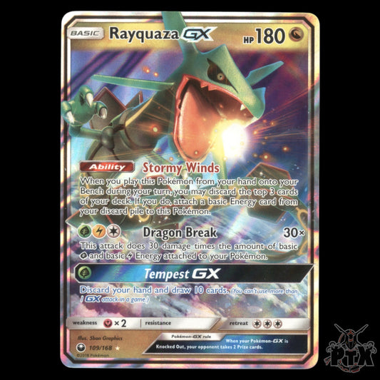 Rayquaza gx #109/168 Celestial Storm NM/Near Mint Pokemon 2018