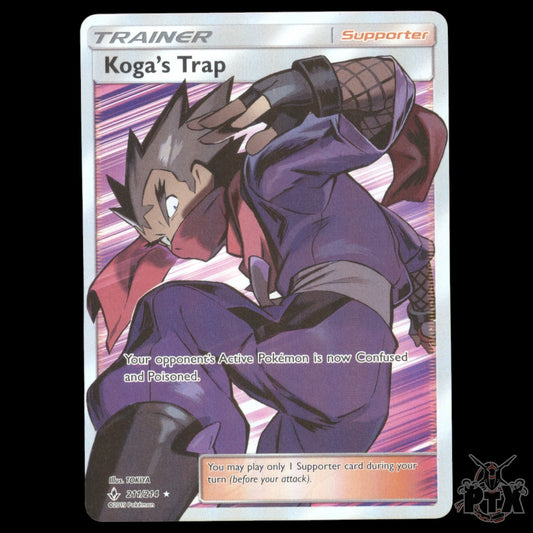 Koga's Trap #211/214 Unbroken Bonds NM/Near Mint Pokemon 2019