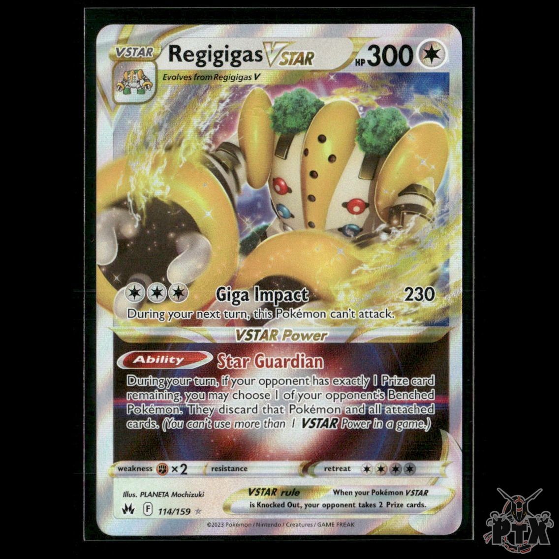 Regigigas VSTAR 114/159 SWSH: Crown Zenith NM Pokemon