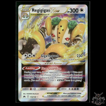 Regigigas VSTAR 114/159 SWSH: Crown Zenith NM Pokemon