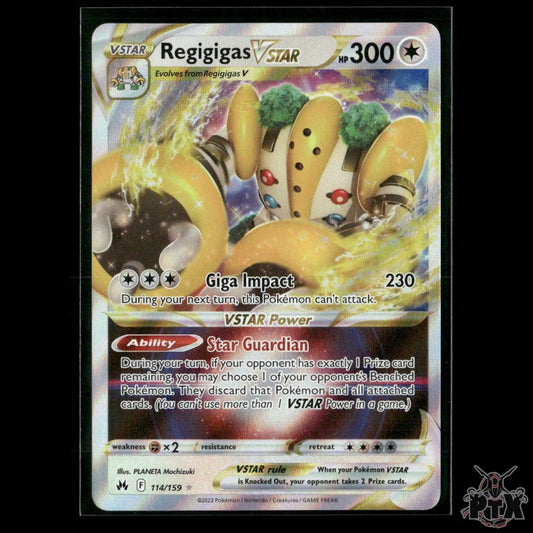 Regigigas VSTAR 114/159 SWSH: Crown Zenith NM Pokemon