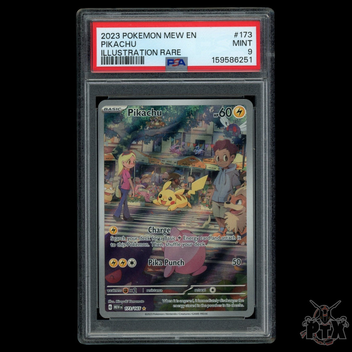 Pikachu 173/165 PSA 9 MEW 151 Pokemon 2023