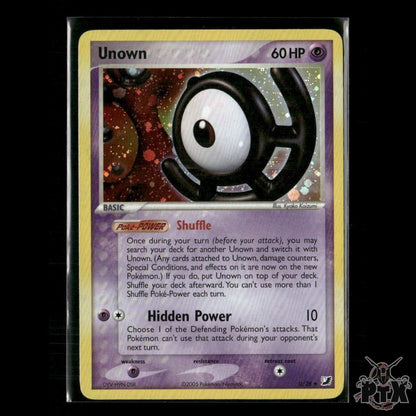 Unown Holo U/28 EX Unseen Forces NM Pokemon
