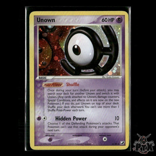 Unown Holo U/28 EX Unseen Forces NM Pokemon