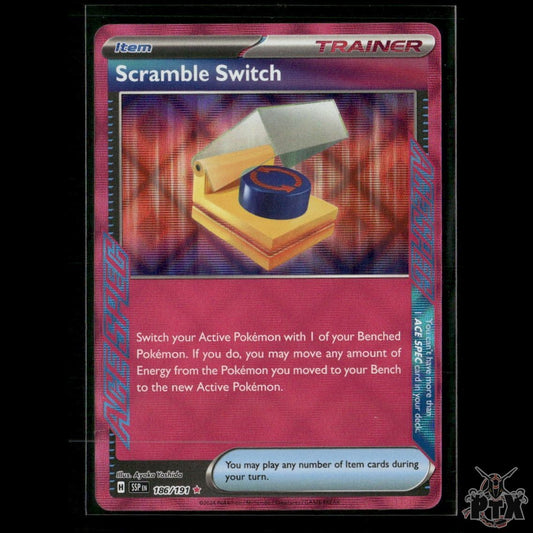 Scramble Switch 186/191 SV08: Surging Sparks NM Pokemon