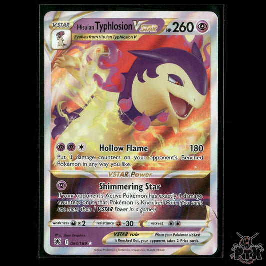 Hisuian Typhlosion VSTAR 054/189 SWSH10: Astral Radiance NM Pokemon