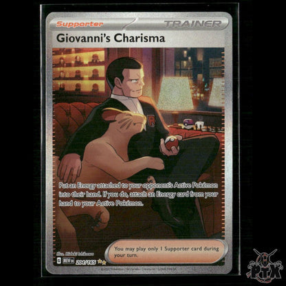 Giovanni's Charisma 204/165 SV: Scarlet & Violet 151 NM Pokemon
