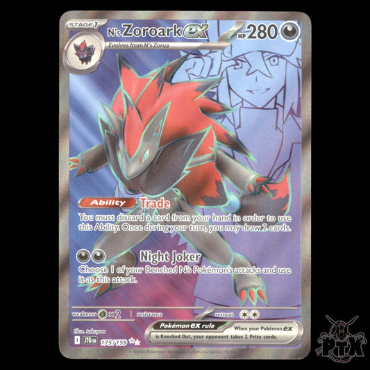 N's Zoroark ex #175/159 Journey Together NM/Near Mint Pokemon 2025