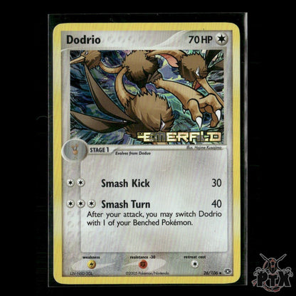 Dodrio Reverse Holo 26/106 EX Emerald NM Pokemon