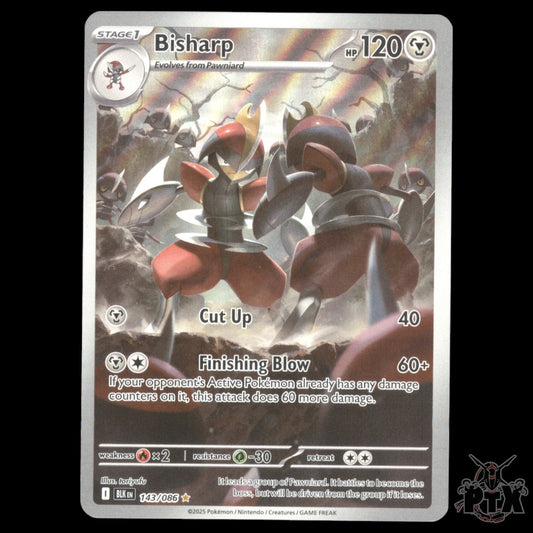 Bisharp #143/086 Black Bolt NM/Near Mint Pokemon 2025