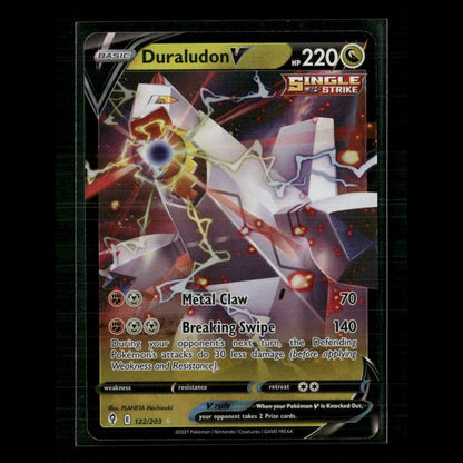 Duraludon V 122/203 SWSH07: Evolving Skies NM Pokemon