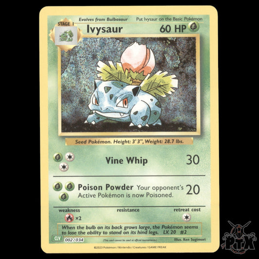 Ivysaur Holo #002/034 Trading Card Game Classic NM/Near Mint Pokemon 2023