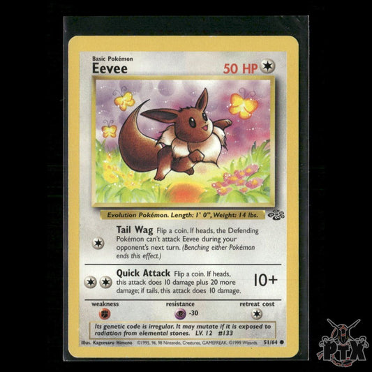 Eevee 51/64 Jungle HP Pokemon