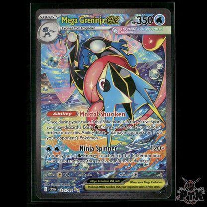 Mega Greninja ex 116/086 ME04: Chaos Rising NM Pokemon