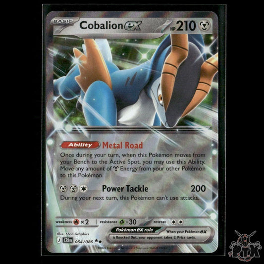 Cobalion ex 064/086 ME04: Chaos Rising NM Pokemon