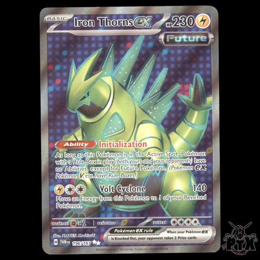 Iron Thorns ex #196/167 Twilight Masquerade NM/Near Mint Pokemon 2024