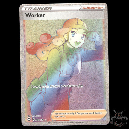 Worker #209/195 Silver Tempest NM/Near Mint Pokemon 2022