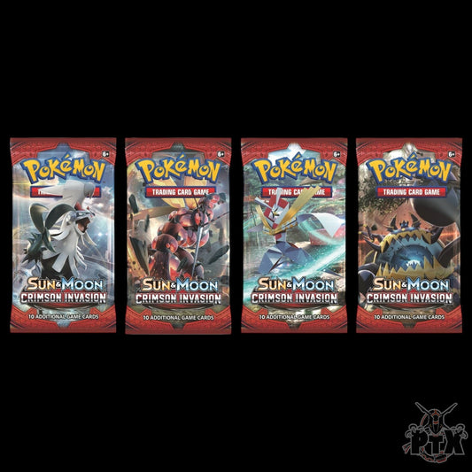 Crimson Invasion Art Set X4 Booster Pack Pokemon 2017