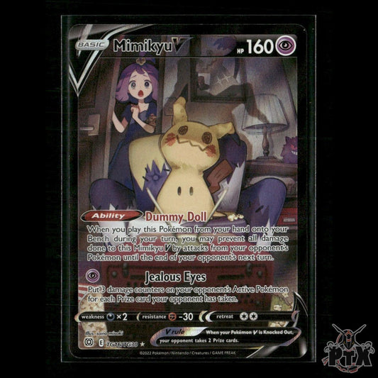 Mimikyu V TG16/TG30 SWSH09: Brilliant Stars Trainer Gallery NM Pokemon