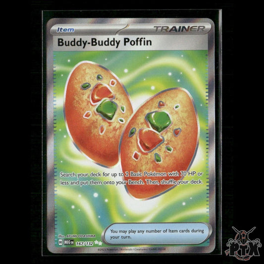 Buddy-Buddy Poffin 167/132 ME01: Mega Evolution NM Pokemon