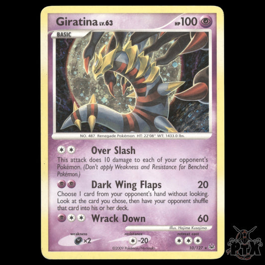 Giratina Holo #10/127 Platinum MP/Moderatly Played Pokemon 2009