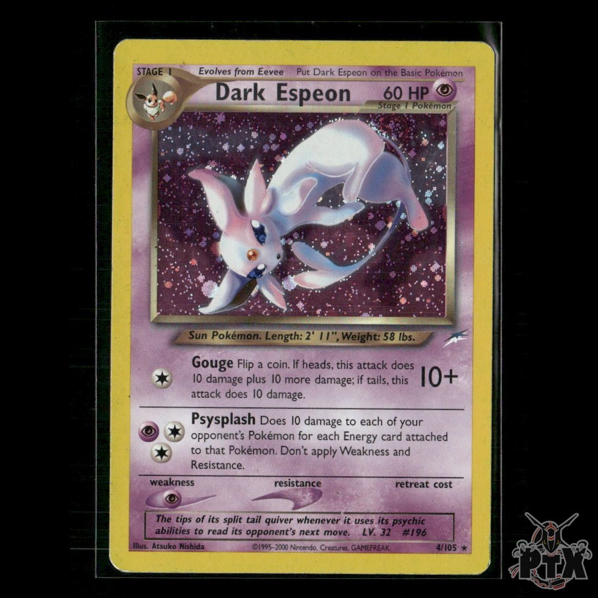 Dark Espeon Holo 4/105 Neo Destiny NM Pokemon