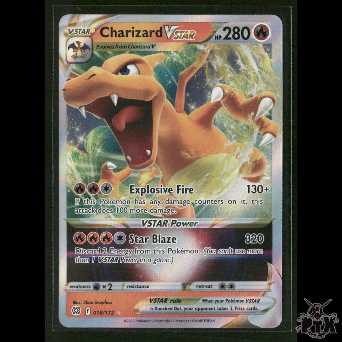 Charizard VSTAR 018/172 SWSH09: Brilliant Stars NM Pokemon