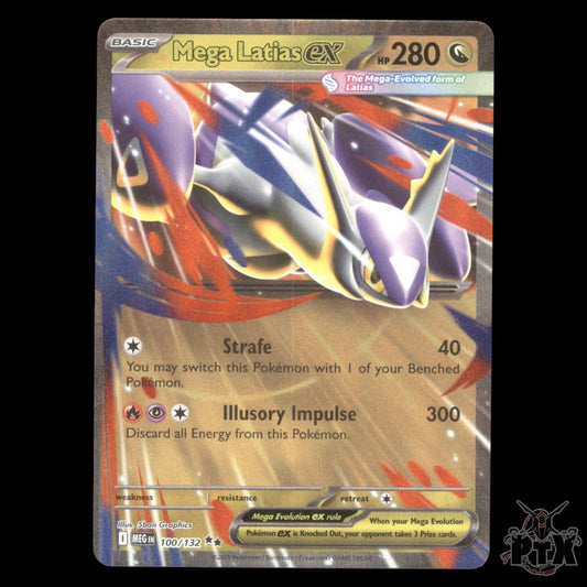 Mega Latias ex #100/132 Mega Evolution NM/Near Mint Pokemon 2025