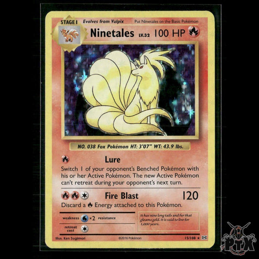 Ninetales Holo 15/108 XY - Evolutions LP Pokemon