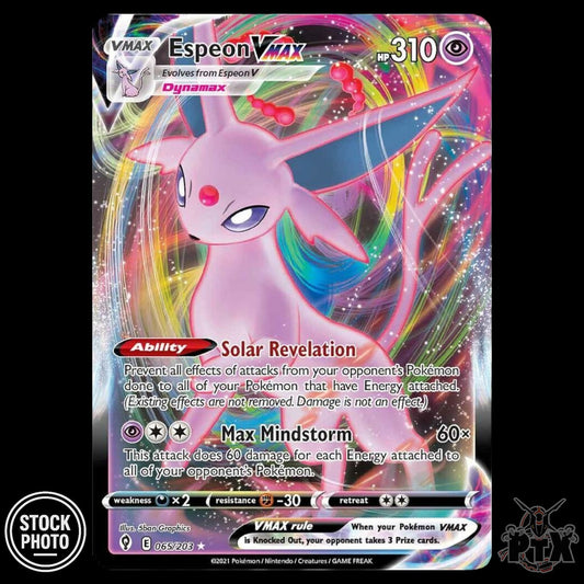 Espeon VMAX #065/203 Evolving Skies NM/Near Mint Pokemon 2021